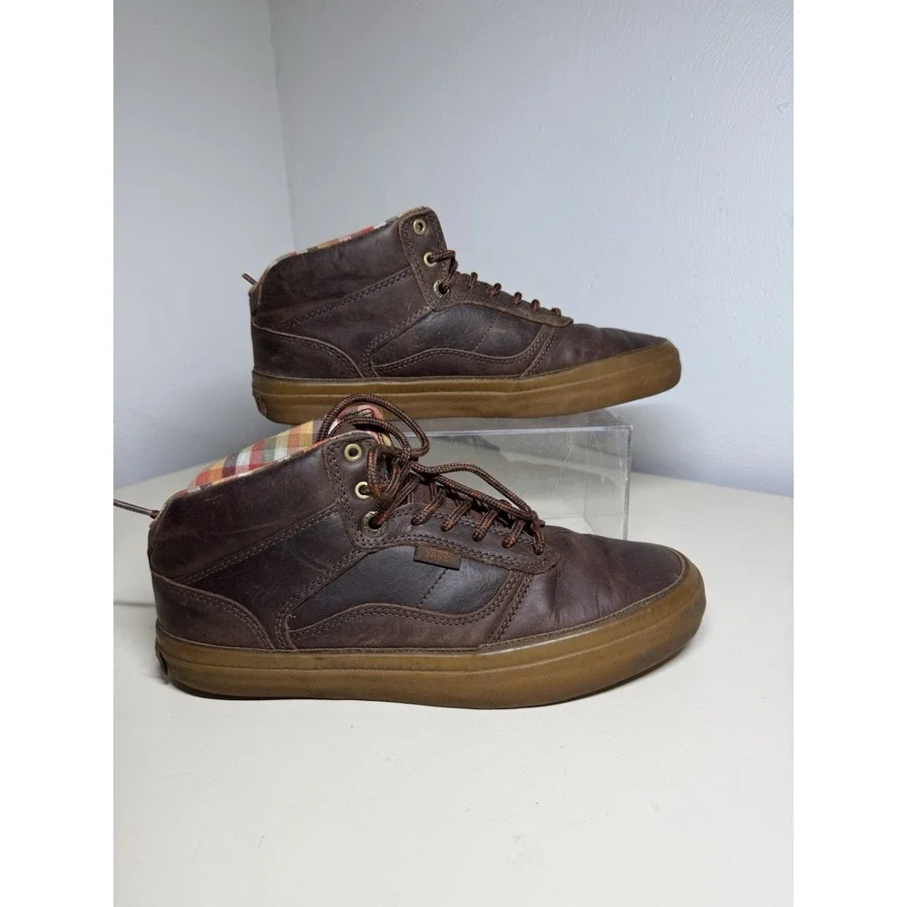 Vans Bedford OTW Mid Boot Outdoor Sneakers Shoes Brown Lace Up Men's Sz 7,5 Flaw